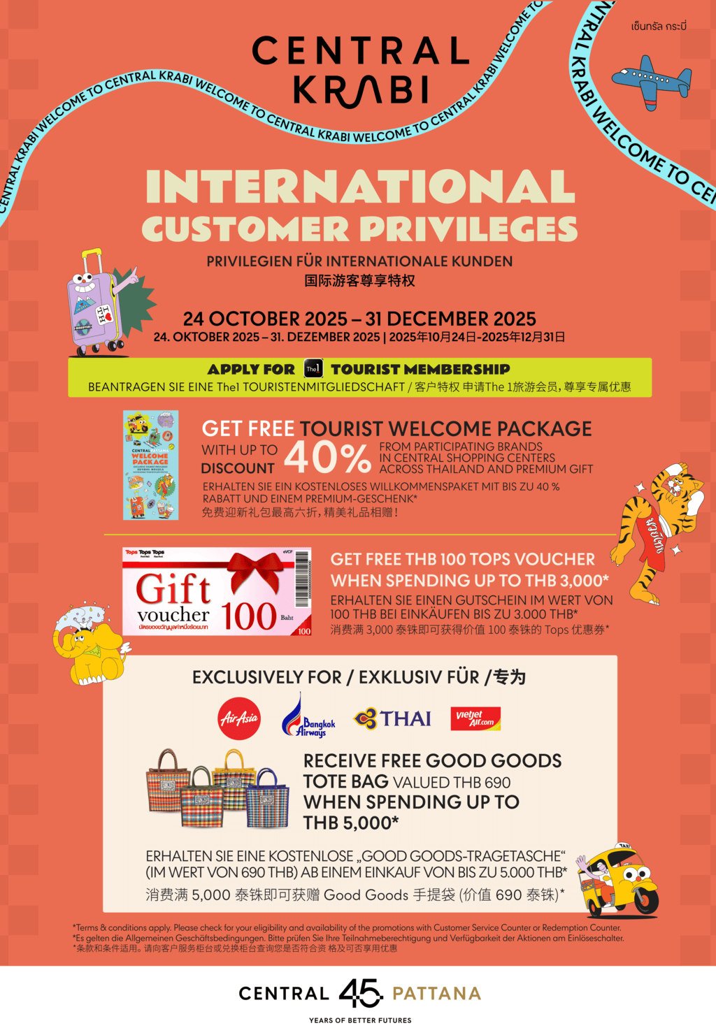 GRAND OPENING PRIVILEGES FOR INTERNATIONAL CUSTOMERS