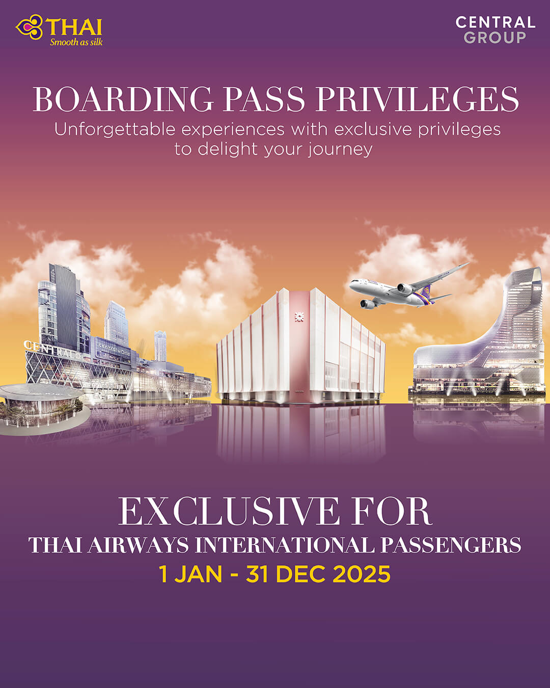 THAI AIRWAYS BOARDING PASS PRIVILEGE